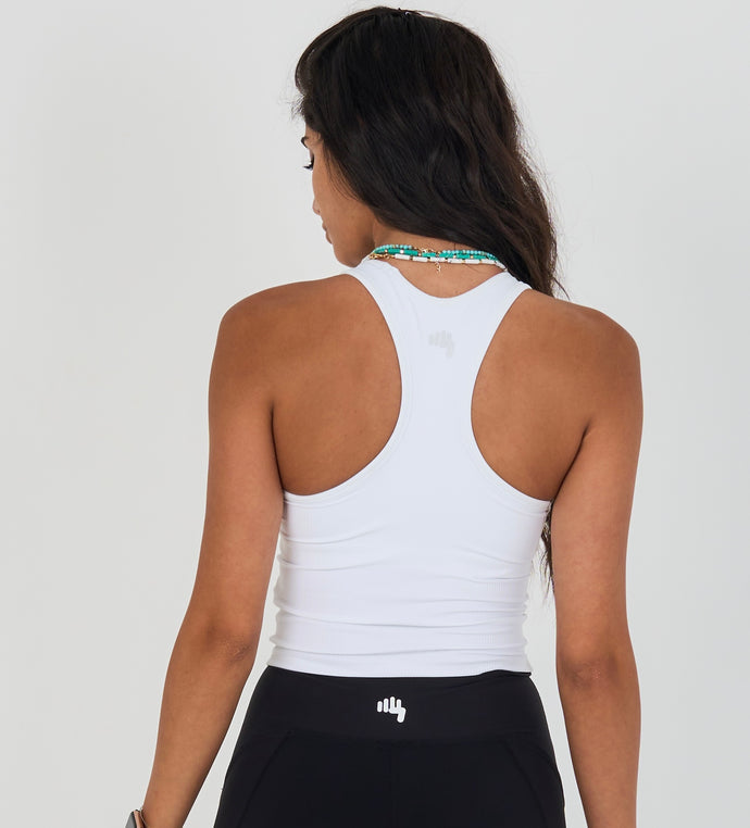 White Padded Tank Top